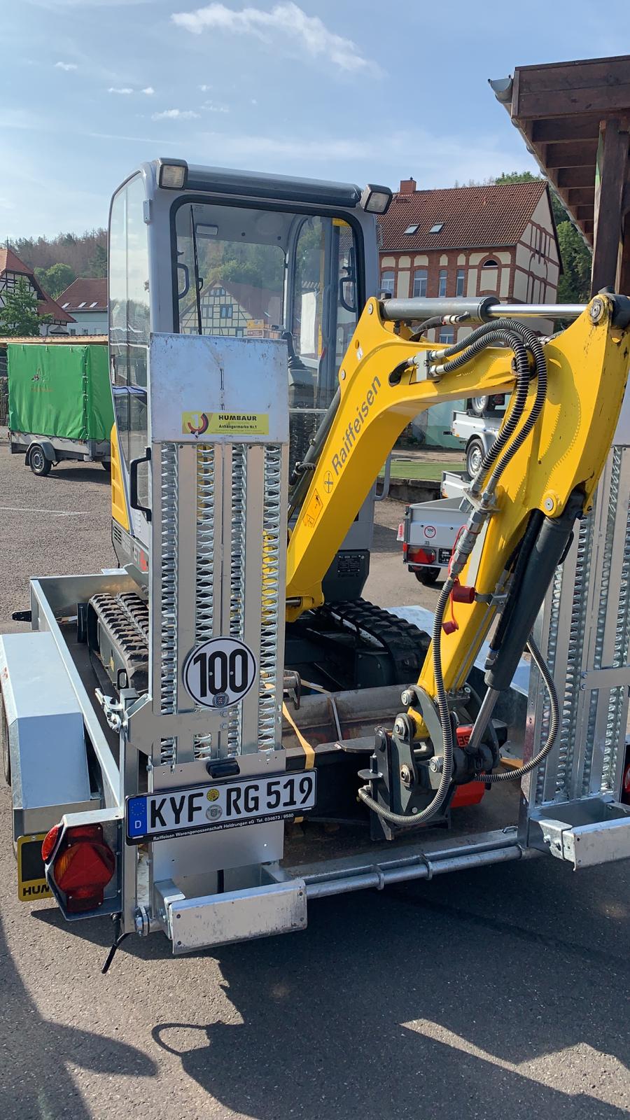 Minnibagger Wacker/Neuson ET16 zum Mieten in Ihrem Raiffeisenmarkt Heldrungen, Wiehe oder Kölleda.